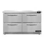 image of Continental Refrigerator SW48N-FB-D 48" 2-Section Worktop Refrigerator w/ 4 Drawers, 13.4 cu. ft.