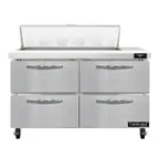 image of Continental Refrigerator SW48N10-D 48" Sandwich / Salad Prep Table w/ 4 Drawers, 10 Pans