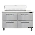 image of Continental Refrigerator SW48N10C-D 48" Sandwich / Salad Prep Table w/ 4 Drawers, 10 Pans
