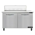 image of Continental Refrigerator SW48N10C 48" Sandwich / Salad Prep Table w/ 2 Doors, 10 Pans