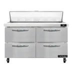 image of Continental Refrigerator SW48N12-D 48" Sandwich / Salad Prep Table w/ 4 Drawers, 12 Pans