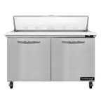 image of Continental Refrigerator SW48N12C 48" Two Section Sandwich / Salad Prep Table w/ 2 Doors, 12 Pans