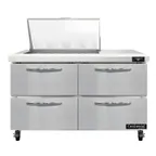 image of Continental Refrigerator SW48N12M-D 48" Mega Top Sandwich Prep Table w/ 4 Drawers, 12 pans