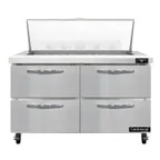 image of Continental Refrigerator SW48N18M-D 48" Mega Top Sandwich Prep Table w/ 4 Drawers, 18 pans