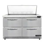 image of Continental Refrigerator SW48N18M-FB-D 48" Mega Top Sandwich Prep Table w/ 4 Drawers, 18 pans