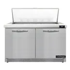image of Continental Refrigerator SW48N18M-FB 48" Mega Top Sandwich Prep Table w/ 2 Doors, 18 pans