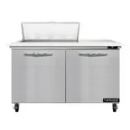 image of Continental Refrigerator SW48N8C 48" Sandwich / Salad Prep Table w/ 2 Doors, 8 Pans