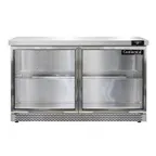 image of Continental Refrigerator SW48NGD-FB 48" Worktop Refrigerator w/ 2 Glass Doors, 13.4 cu. ft.