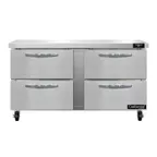 image of Continental Refrigerator SW60N-D 60" 2-Section Worktop Refrigerator w/ 4 Drawers, 17 cu. ft.