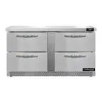 image of Continental Refrigerator SW60N-FB-D 60" 2-Section Worktop Refrigerator w/ 4 Drawers, 17 cu. ft.