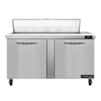 image of Continental Refrigerator SW60N12 60" Sandwich / Salad Prep Table w/ 2 Doors, 12 Pans