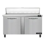 image of Continental Refrigerator SW60N16 60" Sandwich / Salad Prep Table w/ 2 Doors, 16 Pans