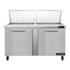 image of Continental Refrigerator SW60N24M 60" Mega Top Sandwich Prep Table w/ 2 Doors, 24 pans