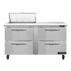 image of Continental Refrigerator SW60N8C-D 60" Sandwich / Salad Prep Table w/ 4 Drawers, 8 Pans