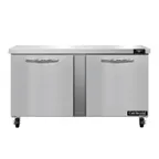 image of Continental Refrigerator SW60N 60" 2-Section Worktop Refrigerator w/ 2 Doors, 17 cu. ft.