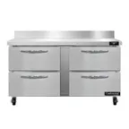 image of Continental Refrigerator SW60NBS-D 60" 2-Section Worktop Refrigerator w/ 4 Drawers, 17 cu. ft.