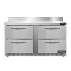 image of Continental Refrigerator SW60NBS-FB-D 60" 2-Section Worktop Refrigerator w/ 4 Drawers, 17 cu. ft.