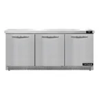 image of Continental Refrigerator SW72N-FB 72" 3-Section WorkTop Refrigerator w/ 3 Doors, 20.6 cu. ft.