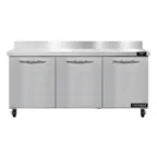 image of Continental Refrigerator SW72NBS 72" 3-Section WorkTop Refrigerator w/ 3 Doors, 20.6 cu. ft.