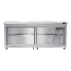 image of Continental Refrigerator SW72NSGD-U 72" Undercounter Refrigerator w/ 3 Sliding Glass Doors