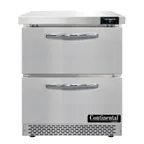 image of Continental Refrigerator SWF27N-FB-D 27" 1-Section Worktop Freezer w/ 2 Drawers, 7.4 cu. ft.
