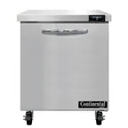 image of Continental Refrigerator SWF27N 27" 1-Section Worktop Freezer w/ 1 Door, 7.4 cu. ft.