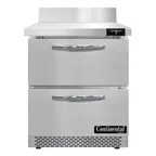 image of Continental Refrigerator SWF27NBS-FB-D 27" 1-Section Worktop Freezer w/ 2 Drawers, 7.4 cu. ft.