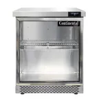 image of Continental Refrigerator SWF27NGD-FB 27" 1-Section Worktop Freezer w/ 1 Glass Door, 7.4 cu. ft.