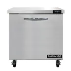 image of Continental Refrigerator SWF32N 32" 1-Section Worktop Freezer w/ 1 Door, 9 cu. ft.