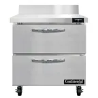 image of Continental Refrigerator SWF32NBS-D 32" 1-Section Worktop Freezer w/ 2 Drawers, 9 cu. ft.