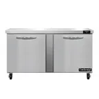 image of Continental Refrigerator SWF60N 60" 2-Section Worktop Freezer w/ 2 Doors, 17 cu. ft.