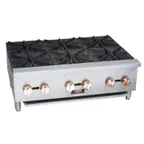 image of Copper Beech Range CBHP36-6 36" Countertop Gas Hotplate with (6) Burners, Manual Controls, 150.000 BTU