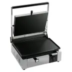 image of Eurodib CORTL220 15" Single Panini Sandwich Grill w/ Cast Iron Grooved & Smooth Plates, 110V