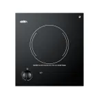 image of Summit CR1115 12" Electric Radiant Cooktop w/ (1) Burner, Black Ceramic Glass Surface, 1.2 kW, 115v