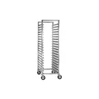 image of Cres Cor 2071524 24 Tray End Load Aluminum Mobile Utility Rack, Assembled