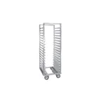 image of Cres Cor 2071811D 11 Pan End Load Aluminum Roll-In Refrigerator Rack w/ Bumper & Enclosed Base