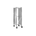 image of Cres Cor 2521840 39 Pan End Load Full Height Mobile Aluminum Sheet Pan Rack w/ 1-1/2" Bottom Load Slides