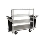 image of Cres Cor 271415927 Aluminum Queen Mary Banquet Cart w/ 4 Flat Shelves