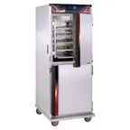 image of Cres Cor H1381834D 1-Section 73-78" Dutch Door Heated Holding Cabinet, 32 Pan Capacity, Aluminum