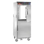 image of Cres Cor H138PWS1834D Full Height 2-Door Heated Holding Cabinet, 32-Pan 18"x26" Capacity, Stainless Steel, Dutch Doors, AquaTemp™