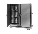 image of Carter-Hoffmann BB1000 55"-60" 2-Door Solid Stainless Steel Heated Banquet Cabinet 96 Plate Capacity
