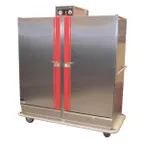 image of Carter-Hoffmann BB1300XX 2-Door Solid Heated Cabinet, 120‑Plate, Electric, Mobile with 6" Casters