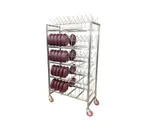 image of Carter-Hoffmann DMR100 73" Dome Drying Rack with Removable Wire Caddy and Stainless Steel