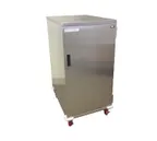 image of Carter-Hoffmann ESDTT10 Stainless Steel 10 Tray Economy Patient Tray Cart w/ Single Door