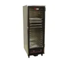 image of Carter-Hoffmann HL1-8 "1/2 Height" 1-Door Heated Holding Cabinet, 16x12"x20" or 8x18"x26" Capacity, All Aluminum, Clear Glass Door