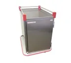 image of Carter-Hoffmann PSDTT16 Stainless Steel Single Door Performance Patient Tray Cart, (16) Tray 
