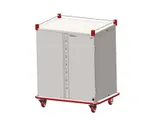 image of Carter-Hoffmann PTDST20 Stainless Steel Two Doors Performance Patient Tray Cart, (20) Tray