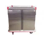 image of Carter-Hoffmann PTDTT24 Stainless Steel Two Doors Performance Patient Tray Cart, (24) Tray