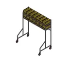 image of Carter-Hoffmann SS72 Starter Station for Healthcare Facilities w/ 16 Plastic Storage Bins