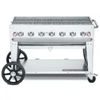image of Crown Verity CV-MCB-48-SI 50/100 48" Mobile Outdoor Grill, 50/100 lb. LP Tank Capacity